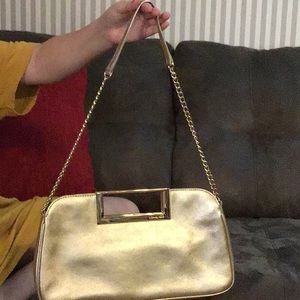 Gold Michael Kors Dress Purse